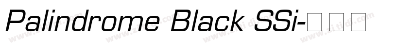 Palindrome Black SSi字体转换